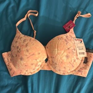 Floral Peach Bra